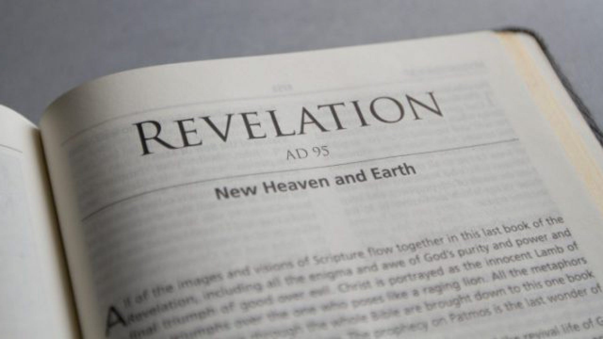 We Must Have A Revelation
