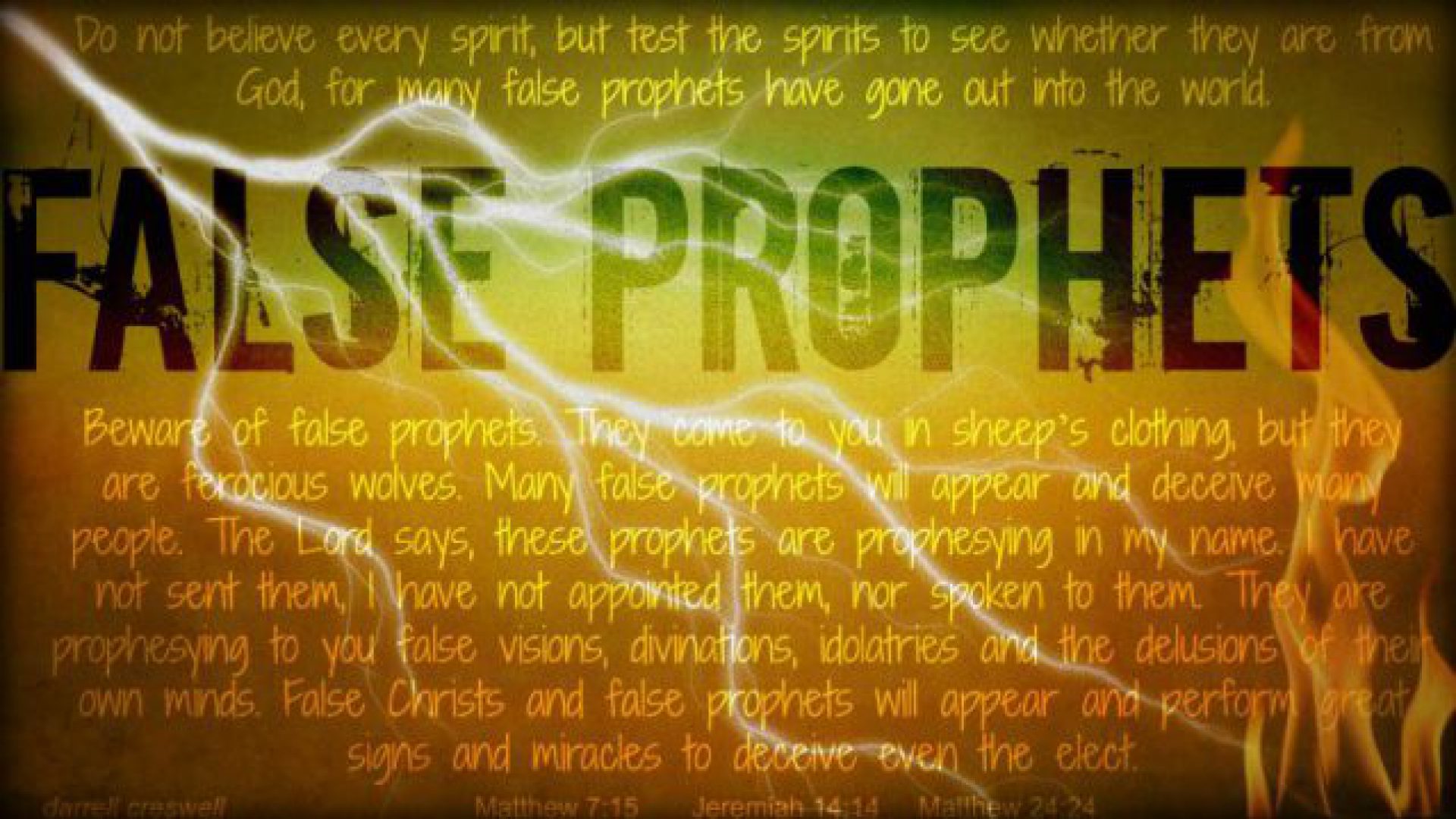 3 Characteristics Of False Prophets