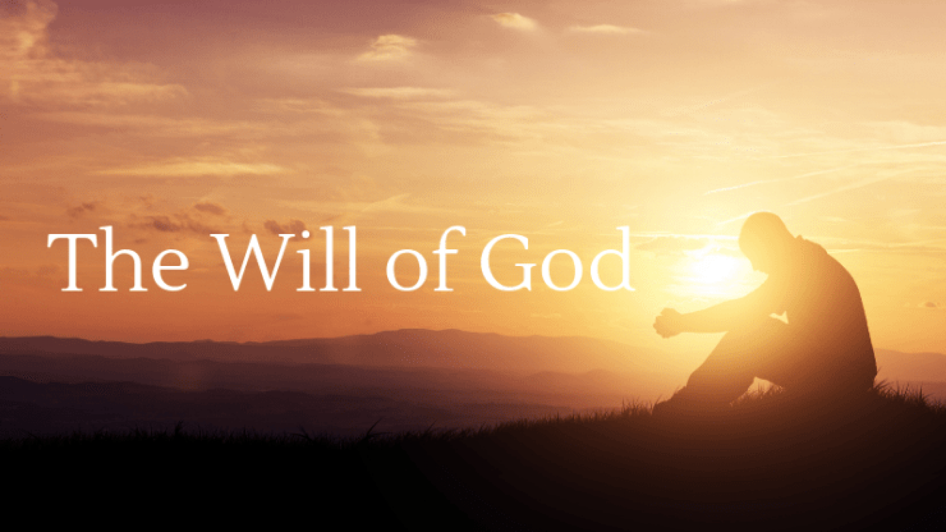 THE WILL OF GOD