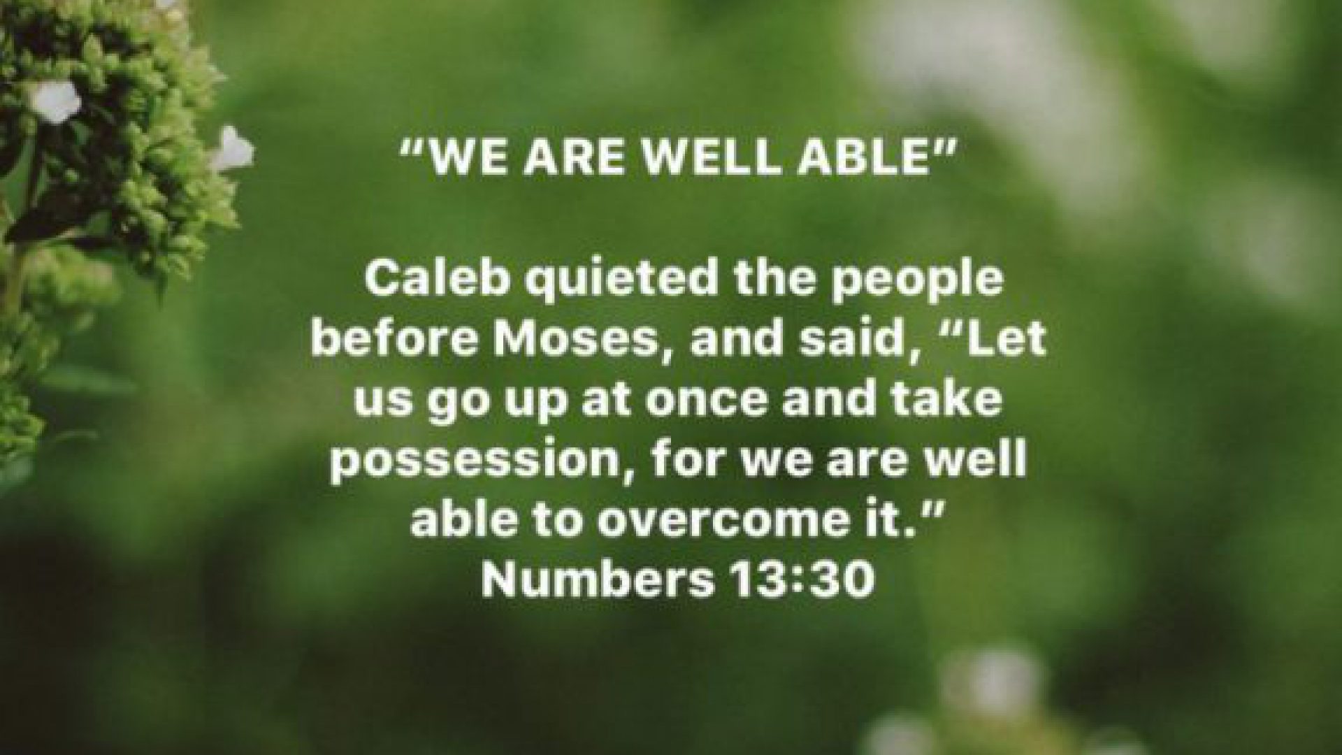 You Are Well Able