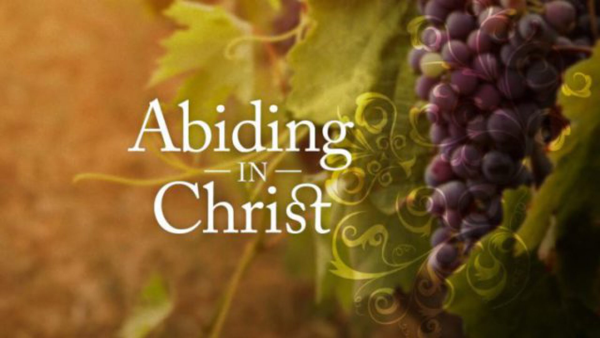 ABIDING IN CHRIST