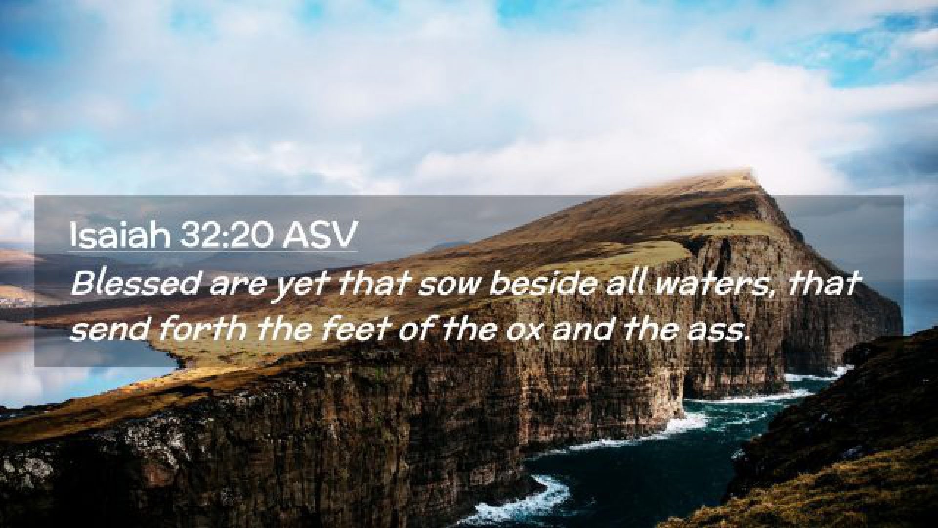 Sowing Beside All Waters